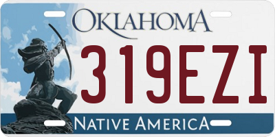 OK license plate 319EZI