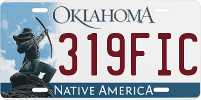 OK license plate 319FIC