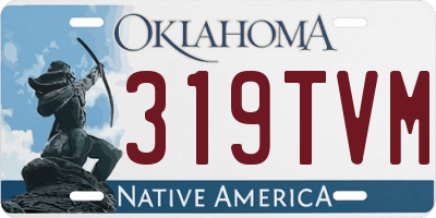 OK license plate 319TVM