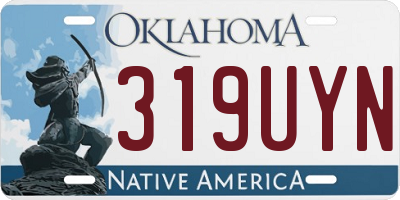 OK license plate 319UYN