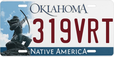 OK license plate 319VRT