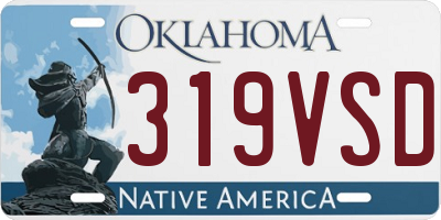 OK license plate 319VSD