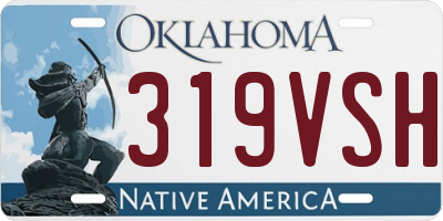 OK license plate 319VSH
