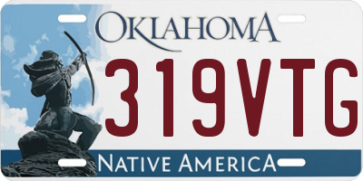 OK license plate 319VTG