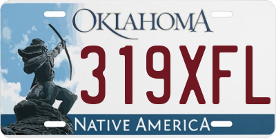 OK license plate 319XFL