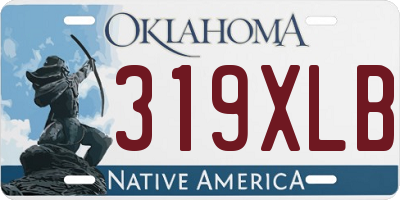 OK license plate 319XLB