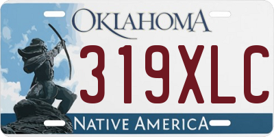 OK license plate 319XLC
