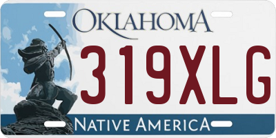 OK license plate 319XLG