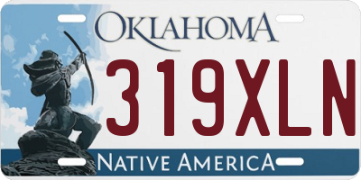OK license plate 319XLN