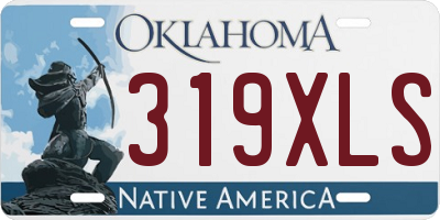 OK license plate 319XLS