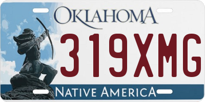 OK license plate 319XMG