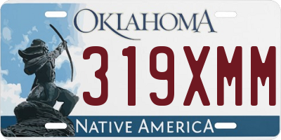 OK license plate 319XMM