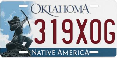 OK license plate 319XOG