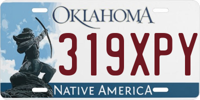 OK license plate 319XPY