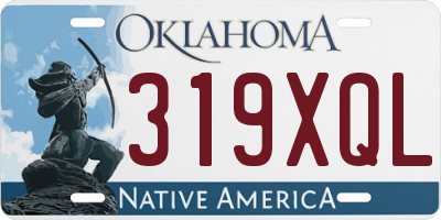 OK license plate 319XQL