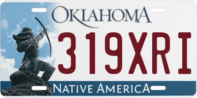 OK license plate 319XRI