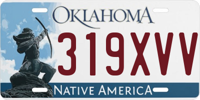 OK license plate 319XVV