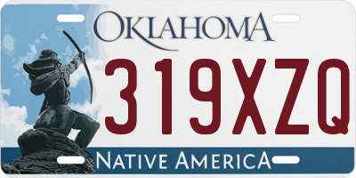 OK license plate 319XZQ