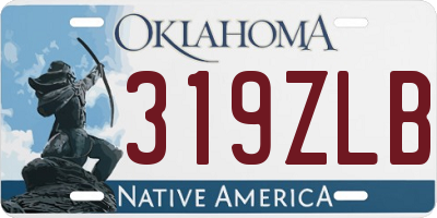 OK license plate 319ZLB