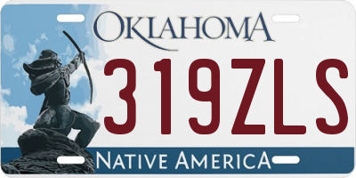 OK license plate 319ZLS