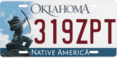 OK license plate 319ZPT