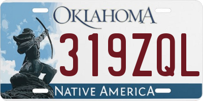 OK license plate 319ZQL