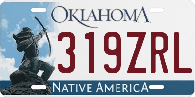 OK license plate 319ZRL