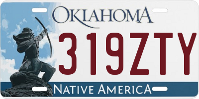 OK license plate 319ZTY