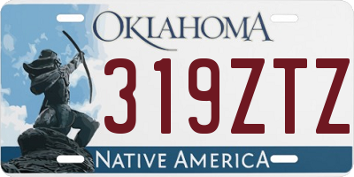 OK license plate 319ZTZ