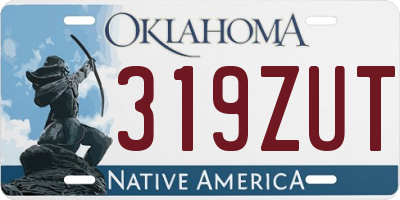 OK license plate 319ZUT