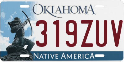 OK license plate 319ZUV