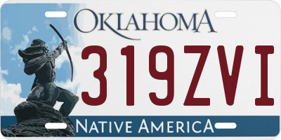 OK license plate 319ZVI