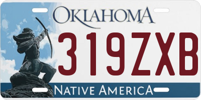 OK license plate 319ZXB