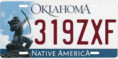 OK license plate 319ZXF