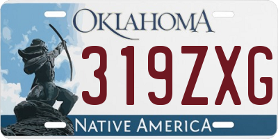 OK license plate 319ZXG