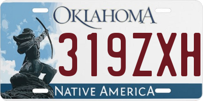 OK license plate 319ZXH