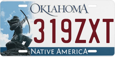 OK license plate 319ZXT