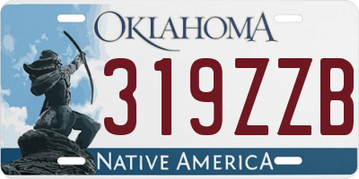 OK license plate 319ZZB