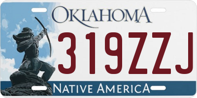 OK license plate 319ZZJ