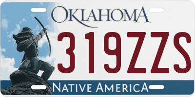 OK license plate 319ZZS