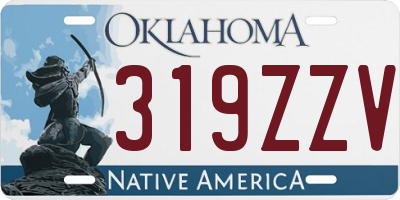 OK license plate 319ZZV