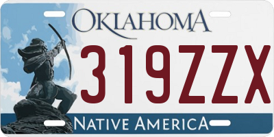 OK license plate 319ZZX