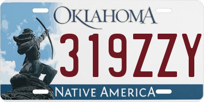 OK license plate 319ZZY