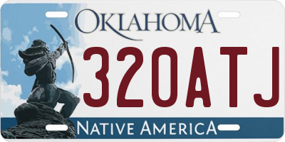 OK license plate 320ATJ