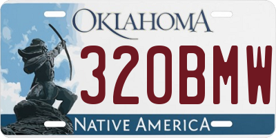 OK license plate 320BMW
