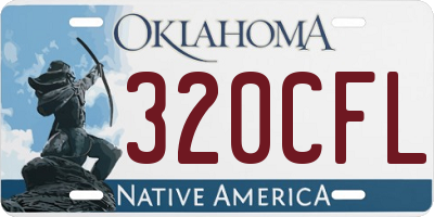 OK license plate 320CFL