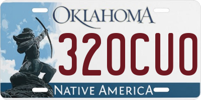 OK license plate 320CUO