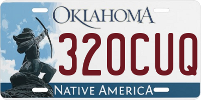 OK license plate 320CUQ