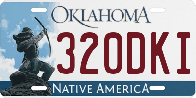 OK license plate 320DKI