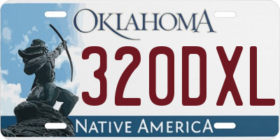 OK license plate 320DXL